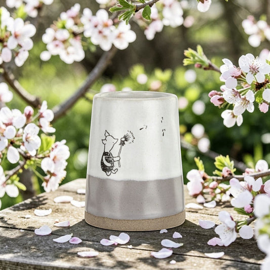 Gratitude Picked With Love Vase - 3-in - Mellow Monkey