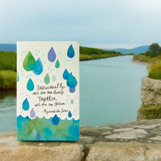 Individually, We Are One Drop... - Write Now Lined Journal with Illustrations - Mellow Monkey