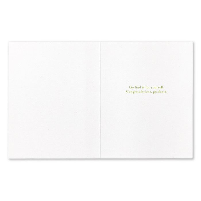 Positively Green Greeting Card - Graduation -