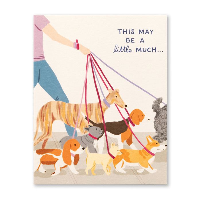 Love Muchly Greeting Card - Thank You - "This May Be a Little Much..." - Mellow Monkey