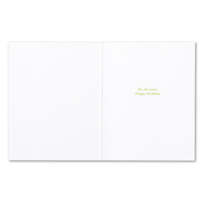 Positively Green Greeting Card - Birthday - "Taste the Here and Now..." - Henri Nouwen - Mellow Monkey