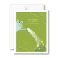 Positively Green Greeting Card - Baby Shower -  "Great Things Have Small Beginnings." - Francis Drake