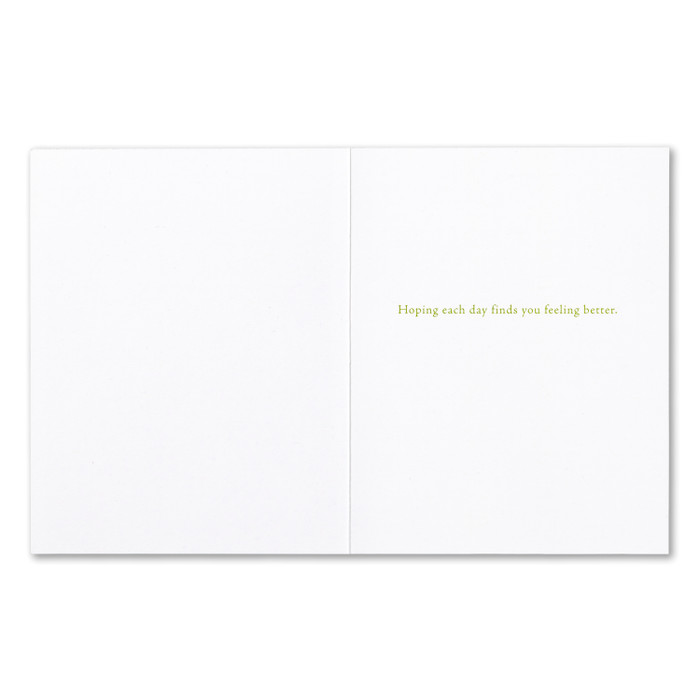 Well Being Is Realized In Small Steps- Get Well - Greeting Card - Mellow Monkey