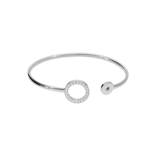 QUDO Basic CASSINE Interchangeable Bangle - Silver - Mellow Monkey