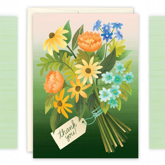 Bouquet Thank You - Greeting Card - Mellow Monkey