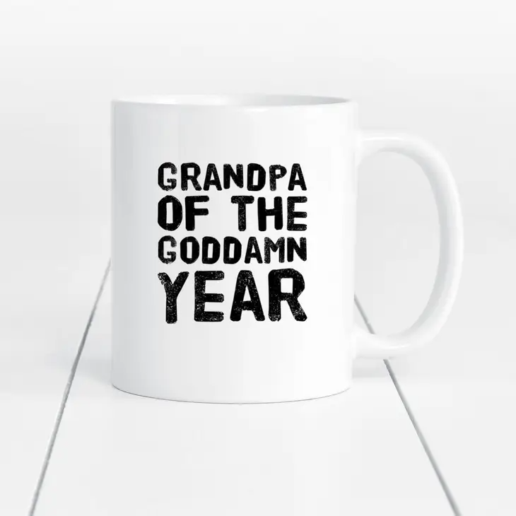 Grandpa of the Goddamn Year - Coffee Mug - 11-oz - Mellow Monkey