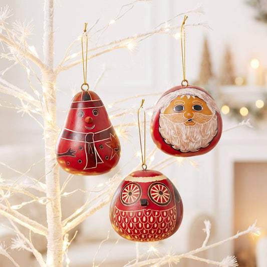 Mini Gourd Christmas Ornament - 2-in