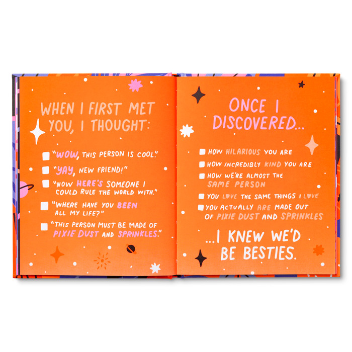 Hey, Bestie  (This Is Why I Love Ya) - Hardcover Book - Mellow Monkey