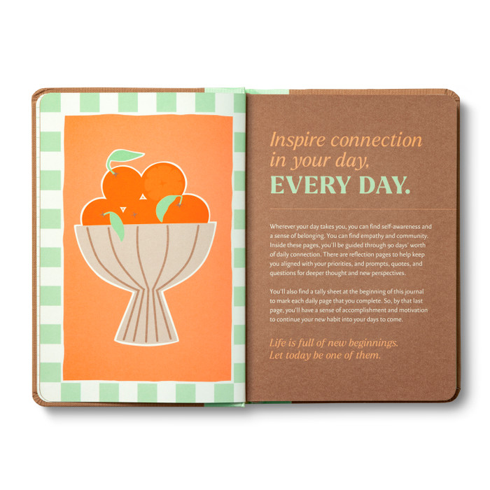 Connection Every Day - Daily Journal Practice For Community And Self-Reflection - Mellow Monkey