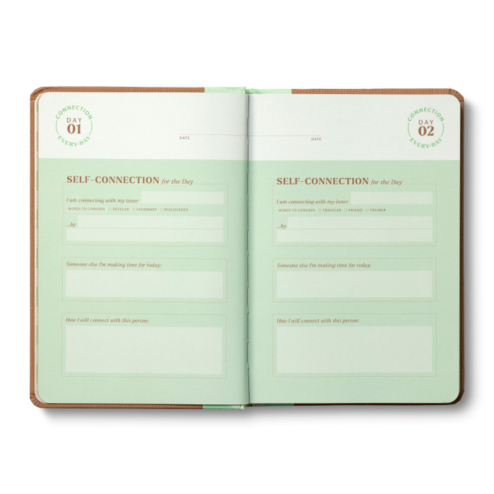 Connection Every Day - Daily Journal Practice For Community And Self-Reflection - Mellow Monkey