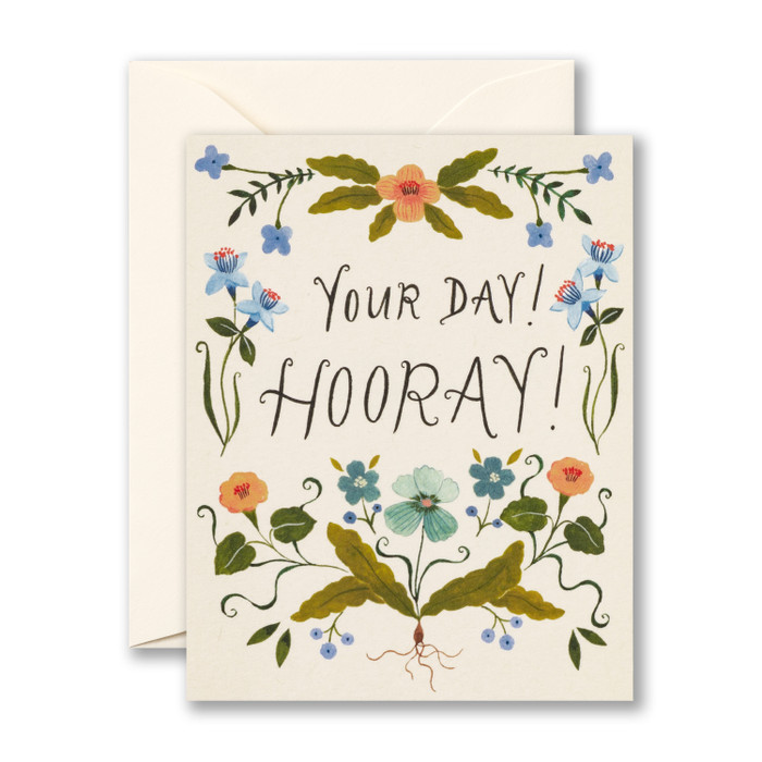 Your Day! Hooray! - Birthday Greeting Card - Mellow Monkey