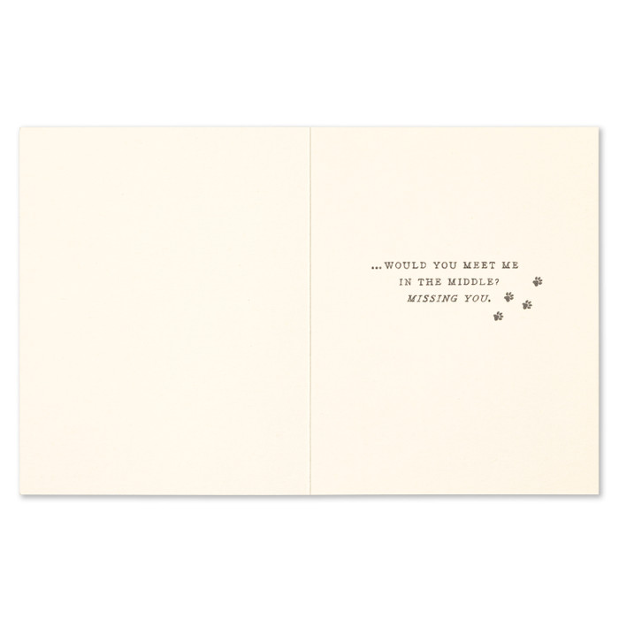 Love Muchly Greeting Card - Missing You - If I Start Digging a Tunnel - Mellow Monkey