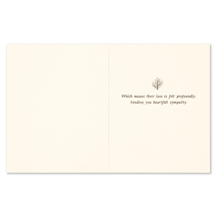 There Are People Whose Presence Changes Everything - Sympathy Greeting Card - Mellow Monkey
