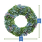 Blue And Green Hydrangea Wreath - 24" - Mellow Monkey