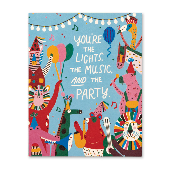 Love Muchly Greeting Card - Birthday - You're the Lights, the Music - Mellow Monkey