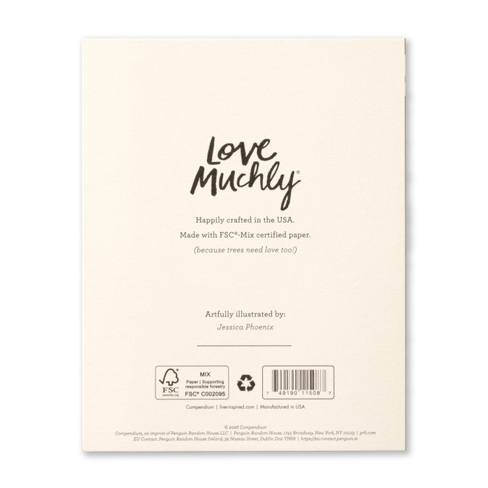 Love Muchly Greeting Card - Birthday - Just Popping In - Mellow Monkey