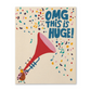 Love Muchly Greeting Card - Congratulations - OMG, This Is Huge! - Mellow Monkey