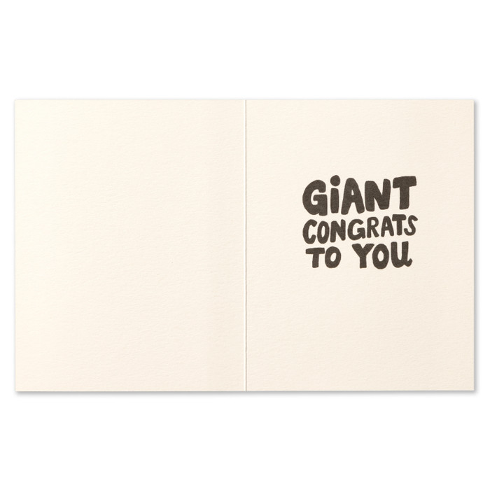 Love Muchly Greeting Card - Congratulations - OMG, This Is Huge! - Mellow Monkey