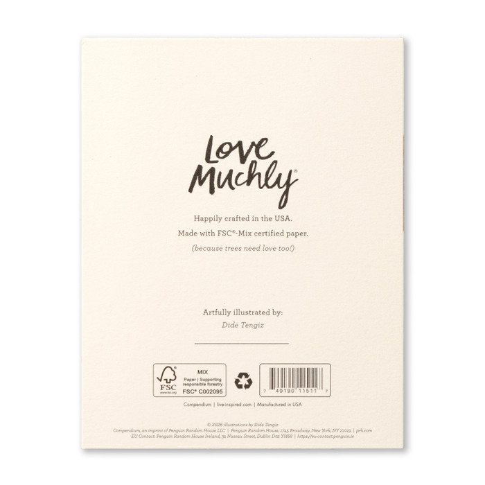 Love Muchly Greeting Card - Thank You - Big, Big, Gratitude - Mellow Monkey