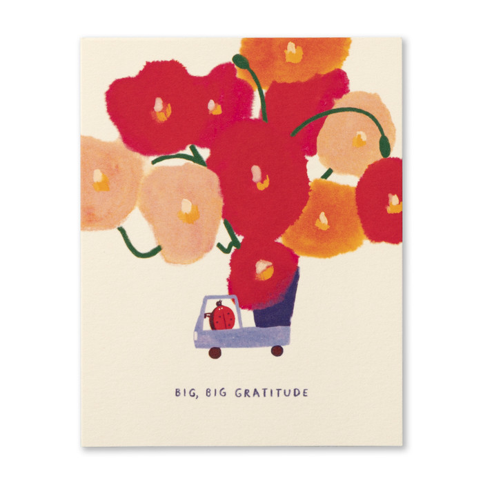 Love Muchly Greeting Card - Thank You - Big, Big, Gratitude - Mellow Monkey
