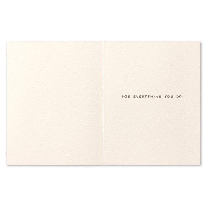 Love Muchly Greeting Card - Thank You - Big, Big, Gratitude - Mellow Monkey