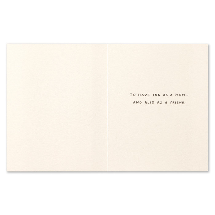 Love Muchly Greeting Card - Mother's Day - Mom, I Know How Lucky I Am - Mellow Monkey