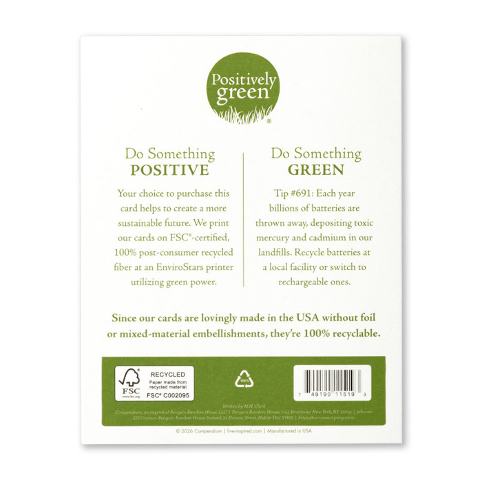 Positively Green Greeting Card - Birthday - There's So Much To Celebrate - Mellow Monkey