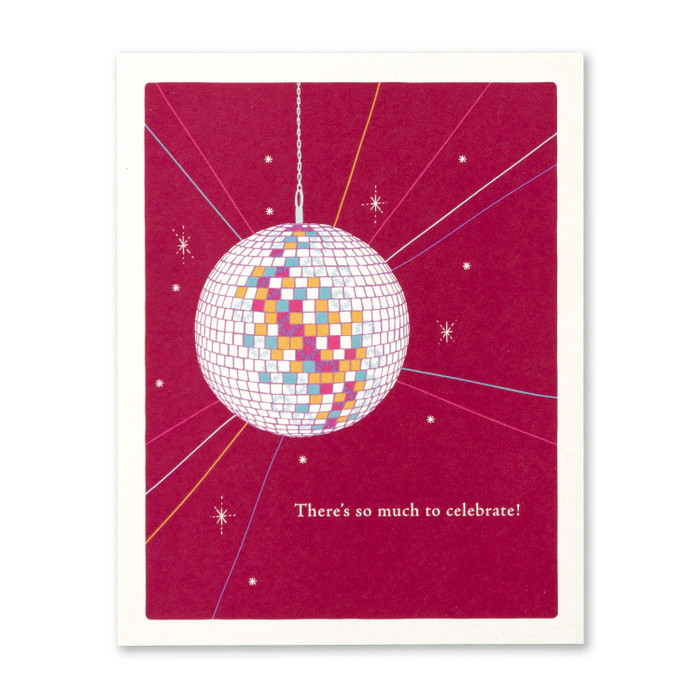 Positively Green Greeting Card - Birthday - There's So Much To Celebrate - Mellow Monkey