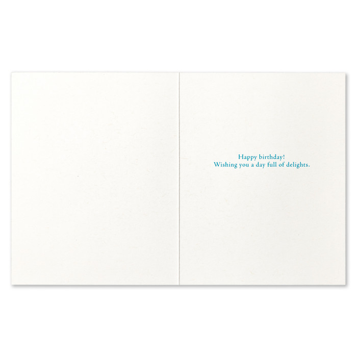 Positively Green Greeting Card - Birthday - Taste The Joys Of Life - Mellow Monkey