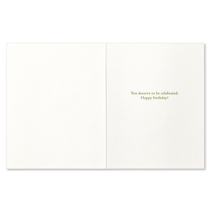 Positively Green Greeting Card - Birthday - Treasure This Day - Mellow Monkey