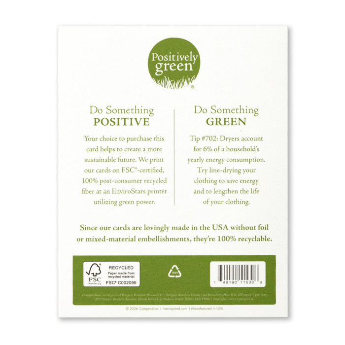 Positively Green Greeting Card - Wedding Shower - I Wish You Every Possible Happiness - Mellow Monkey