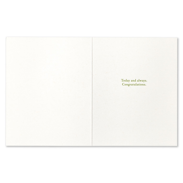 Positively Green Greeting Card - Wedding Shower - I Wish You Every Possible Happiness - Mellow Monkey