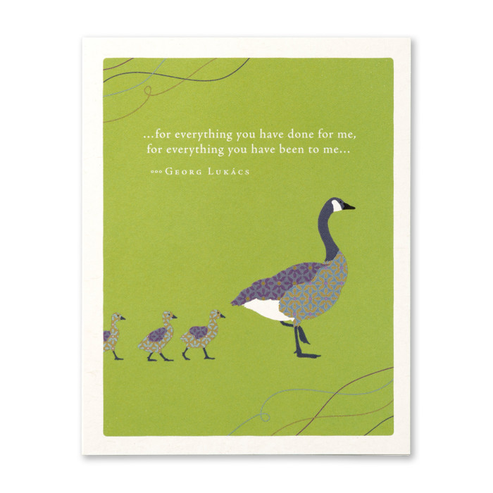 Positively Green Greeting Card - Mother's Day - For Everything You Have Done For Me - Mellow Monkey