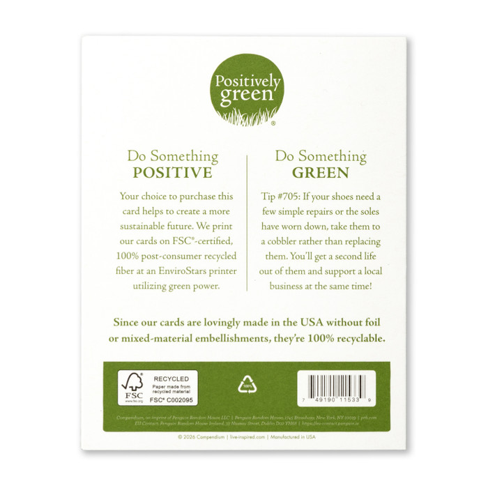 Positively Green Greeting Card - Father's Day - You Taught Me - Mellow Monkey