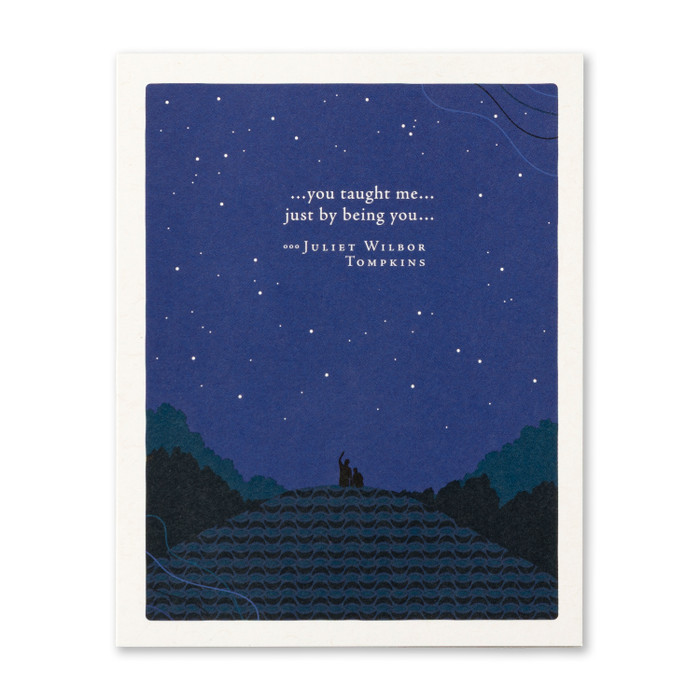 Positively Green Greeting Card - Father's Day - You Taught Me - Mellow Monkey
