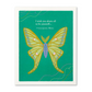 Positively Green Greeting Card - Graduation - I Wish You Above All To Be Yourself - Mellow Monkey