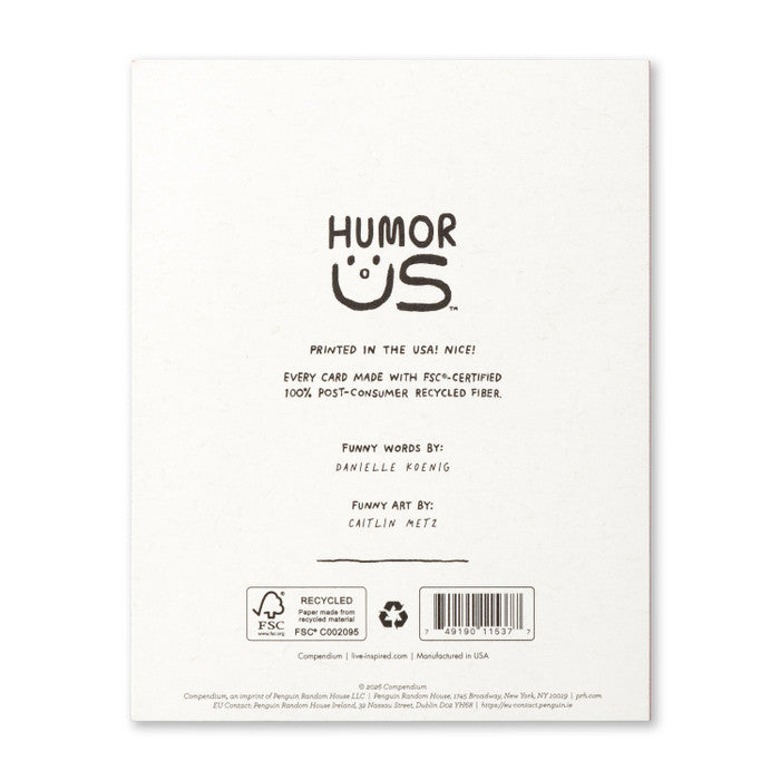 Humor Us Greeting Card - Birthday - I Used AI To Write You This - Mellow Monkey
