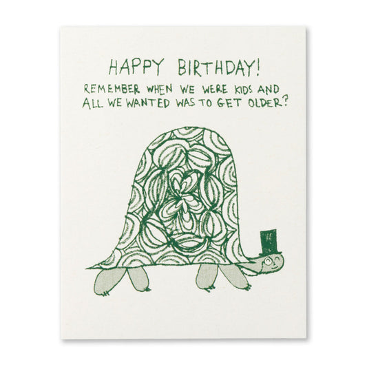 Humor Us Greeting Card - Birthday - Remember When We Were Kids - Mellow Monkey