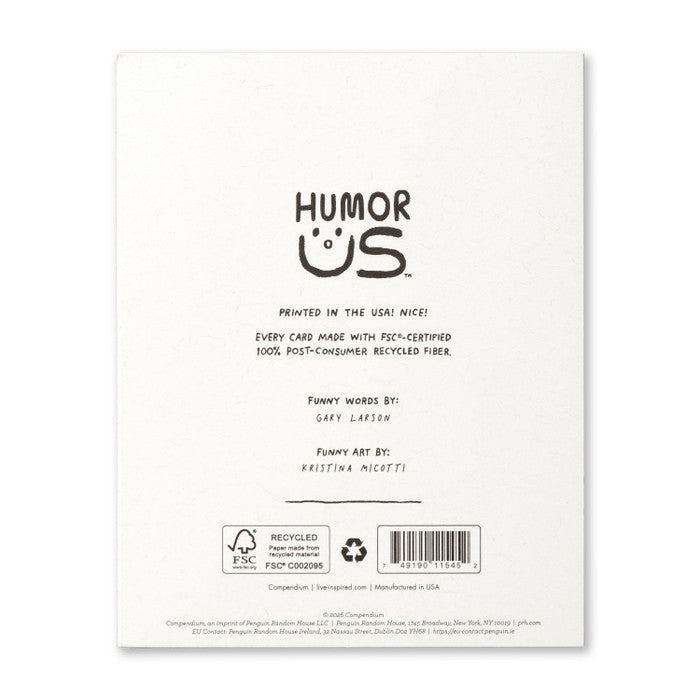 Humor Us Greeting Card - Birthday - Happy Birthday! For Your Eyes Only - Mellow Monkey