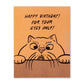 Humor Us Greeting Card - Birthday - Happy Birthday! For Your Eyes Only - Mellow Monkey