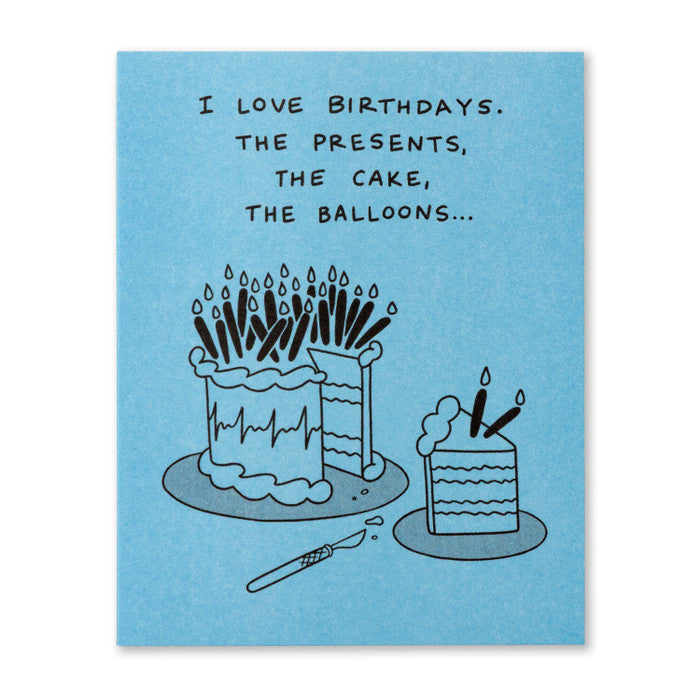 Humor Us Greeting Card - Birthday - I Love Birthdays - Mellow Monkey