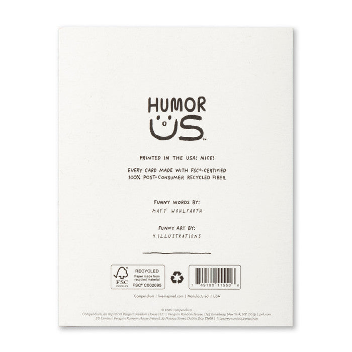 Humor Us Greeting Card - Birthday - At Our Age We Don't Really Rise And Shine - Mellow Monkey
