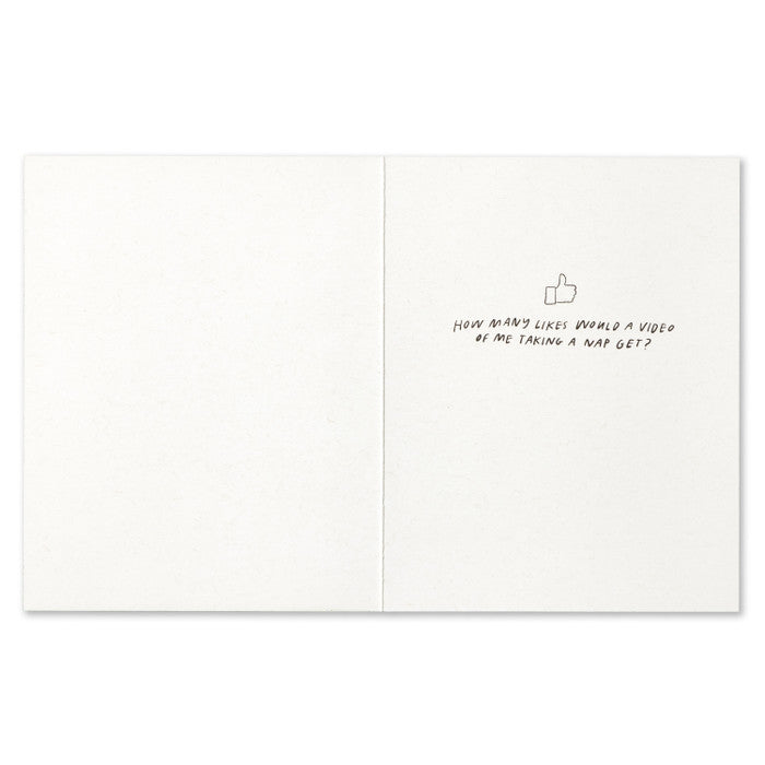 Humor Us Greeting Card - For Laughs - I'm Thinking Of Becoming An Influencer - Mellow Monkey