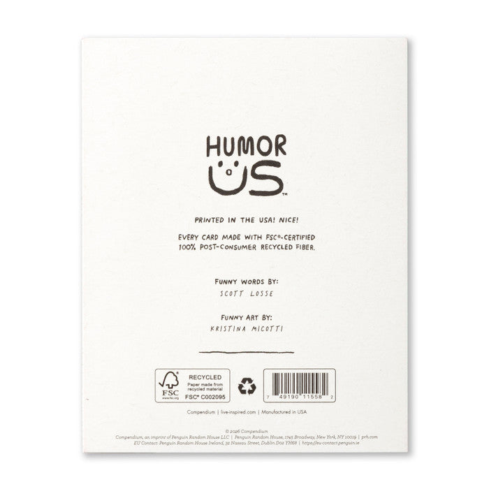 Humor Us Greeting Card - For Laughs - Someone Asked Me What My Sign Was - Mellow Monkey