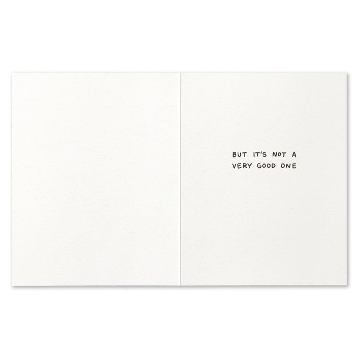 Humor Us Greeting Card - For Laughs - I Have An Inferiority Complex - Mellow Monkey