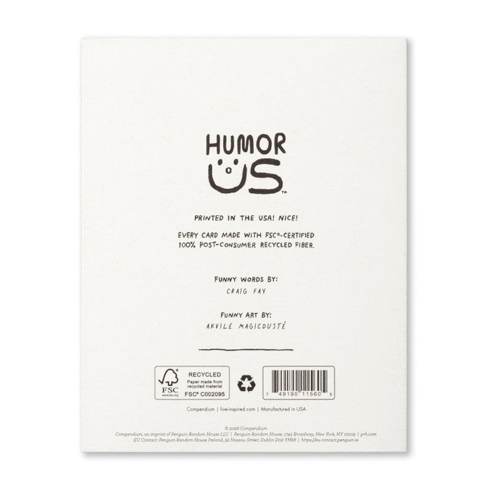 Humor Us Greeting Card - Friendship - For A Friend Like You - Mellow Monkey