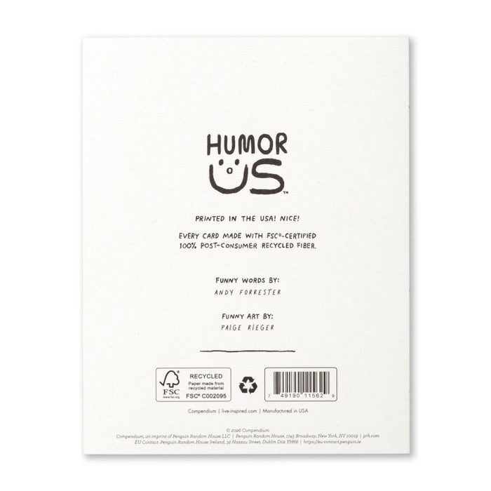 Humor Us Greeting Card - Friendship - Great Friends Like You - Mellow Monkey