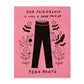 Humor Us Greeting Card - Friendship - Our Friendship Is Like A Good Pair Of Yoga Pants - Mellow Monkey