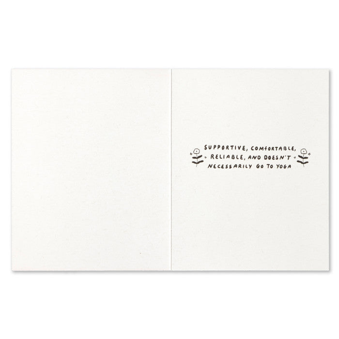 Humor Us Greeting Card - Friendship - Our Friendship Is Like A Good Pair Of Yoga Pants - Mellow Monkey
