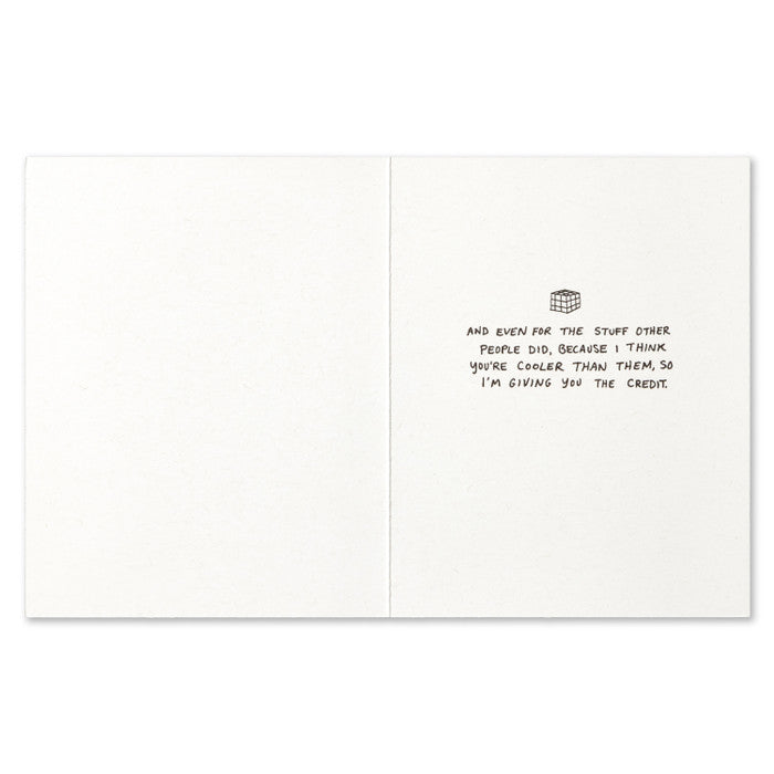 Humor Us Greeting Card - Thank You - Thank You For Everything You Have Done - Mellow Monkey